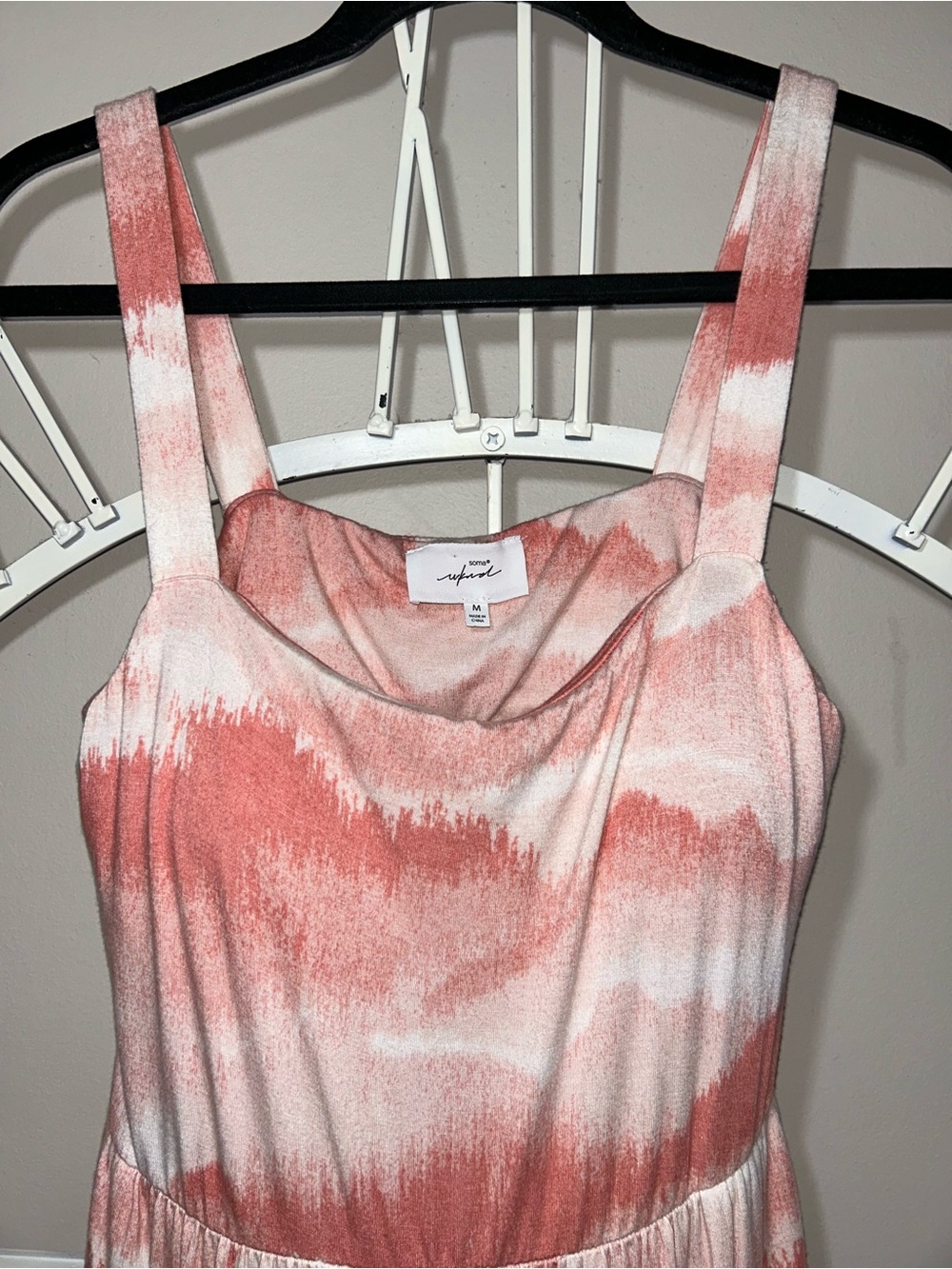 Soma Weekend Pink White Tie-Dye Sleeveless Maxi Dress - Picture 4 of 10